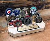 7" Challenge Coin Holder with Plaque
